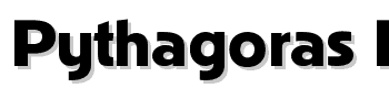 Pythagoras-Regular font